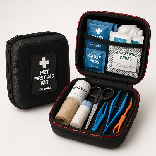 TidyTails Pet First Aid Kit - Waterproof EVA Case